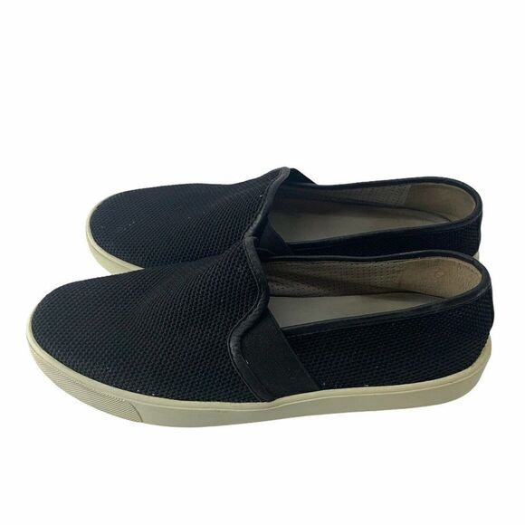 VINCE Black Woven Blair Slip On Sneakers 7.5 - Picture 5 of 10